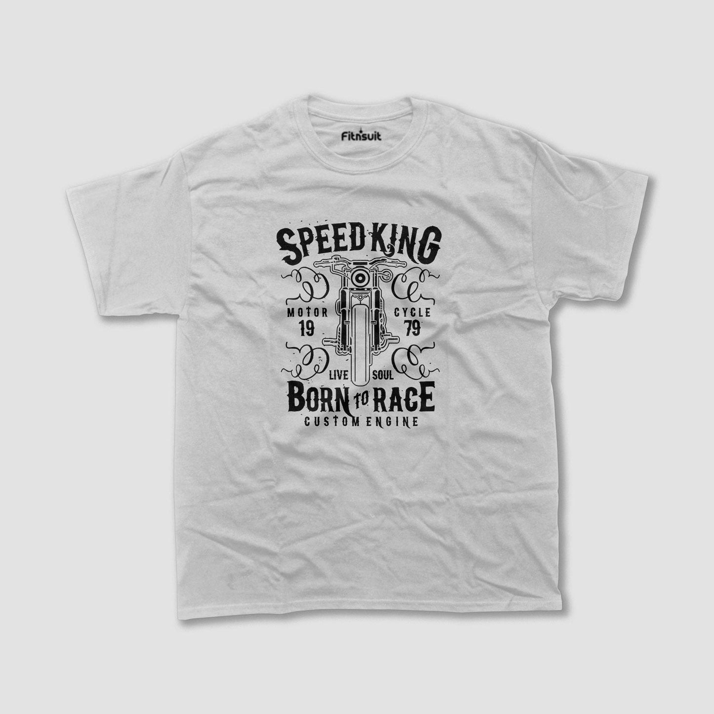 Speed King Born To Race Biker Spirit T shirt