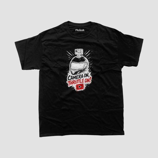 Camera On Throttle On Motoblogger Passion T shirt