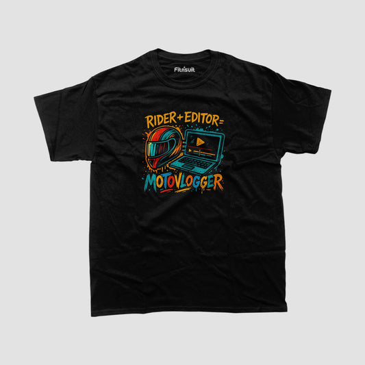 Rider Editor Vlogger Bike Lifestyle T shirt