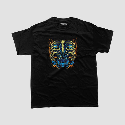 Skull Rider Motorcycle Spirit T shirt
