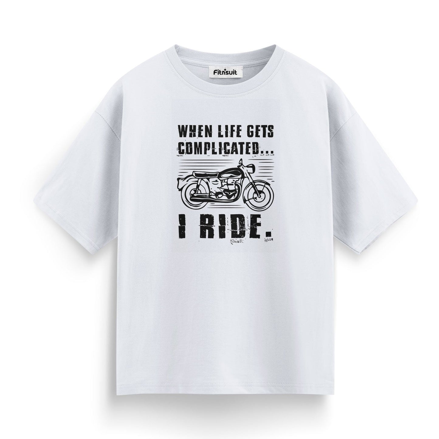 When Life Gets Complicated I Ride Bike Escape T shirt