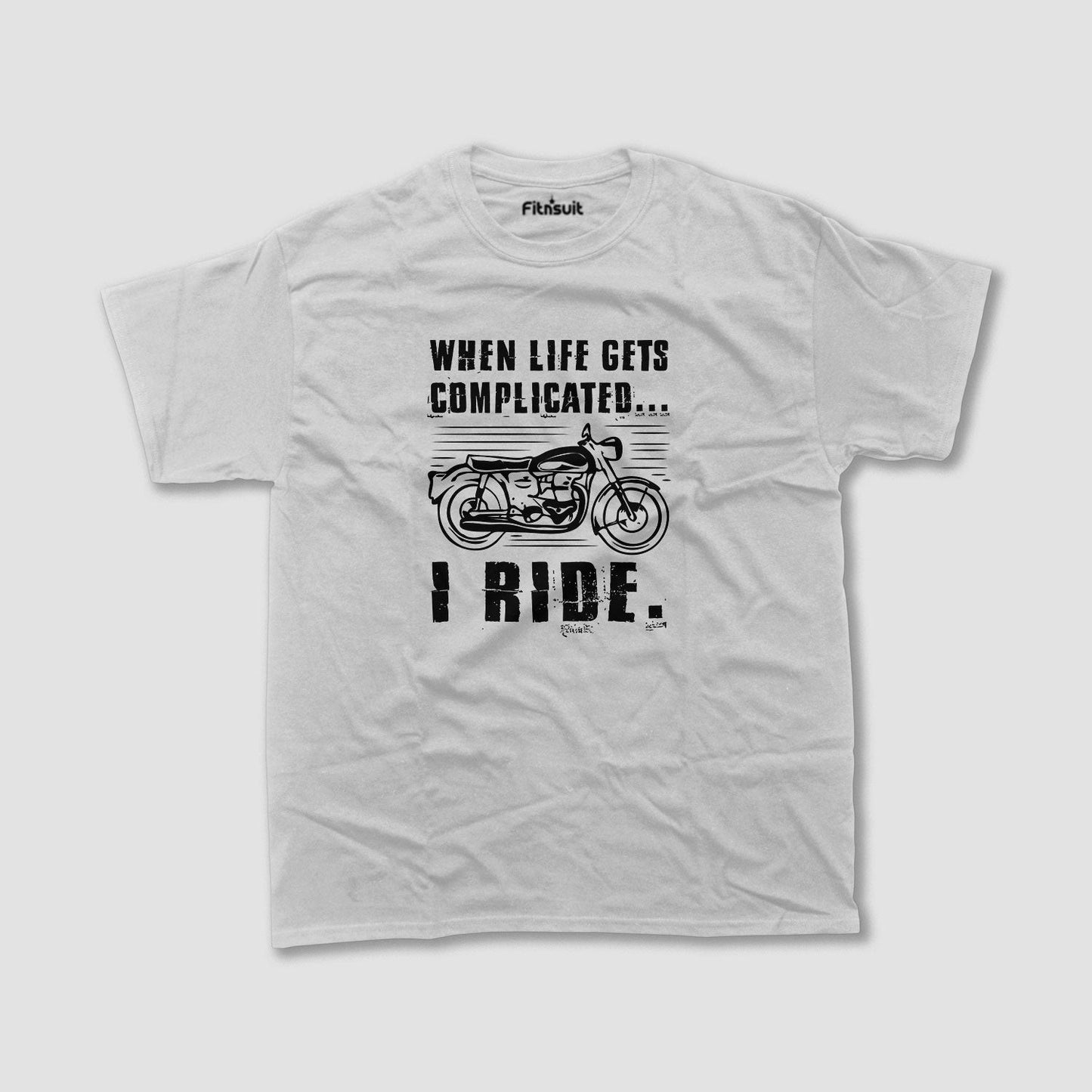 When Life Gets Complicated I Ride Bike Escape T shirt