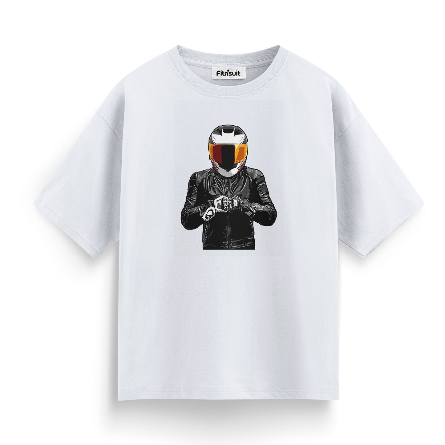 Helmeted Biker Motorcycle Adventure T shirt