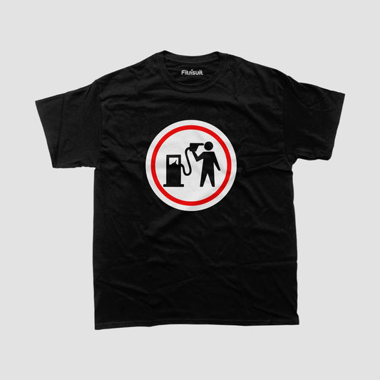 No Fuel No Ride Bike Warning T shirt