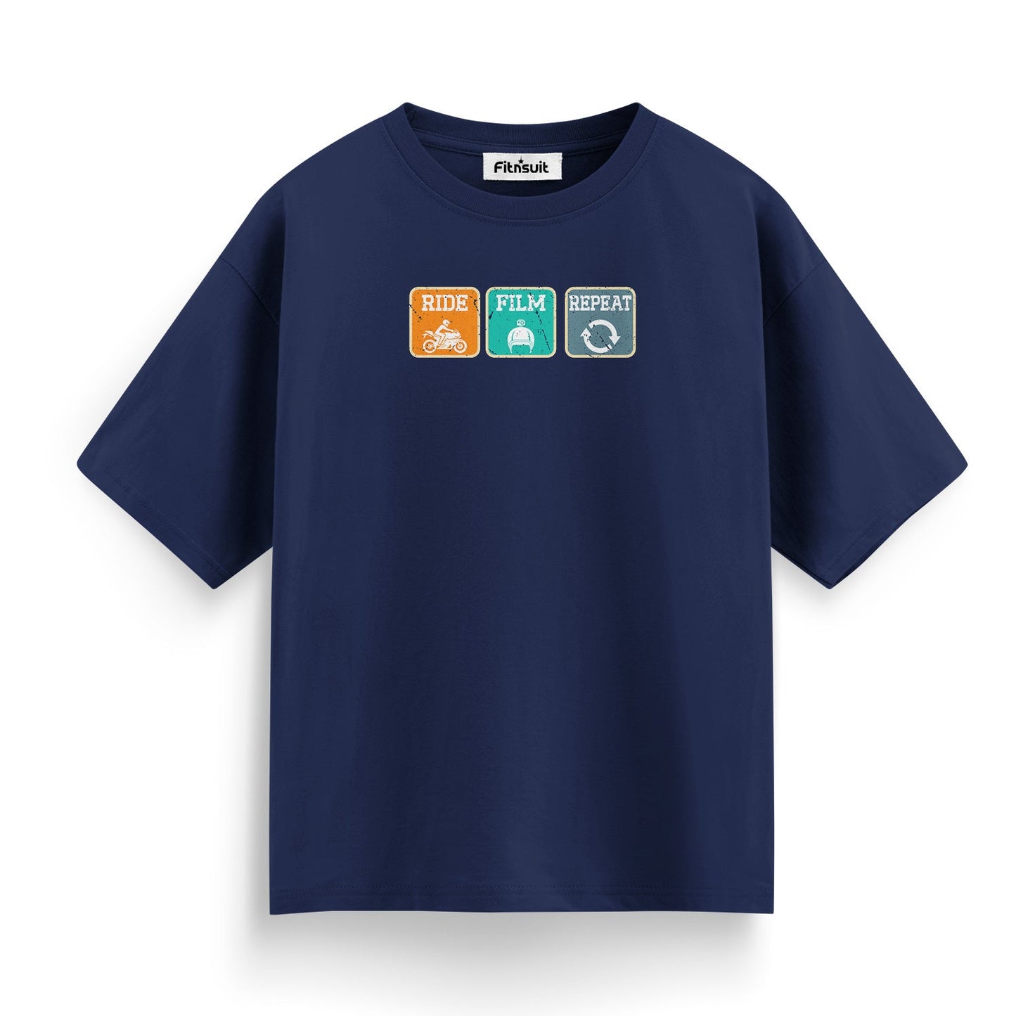 Ride Film Repeat Bike Adventure T shirt