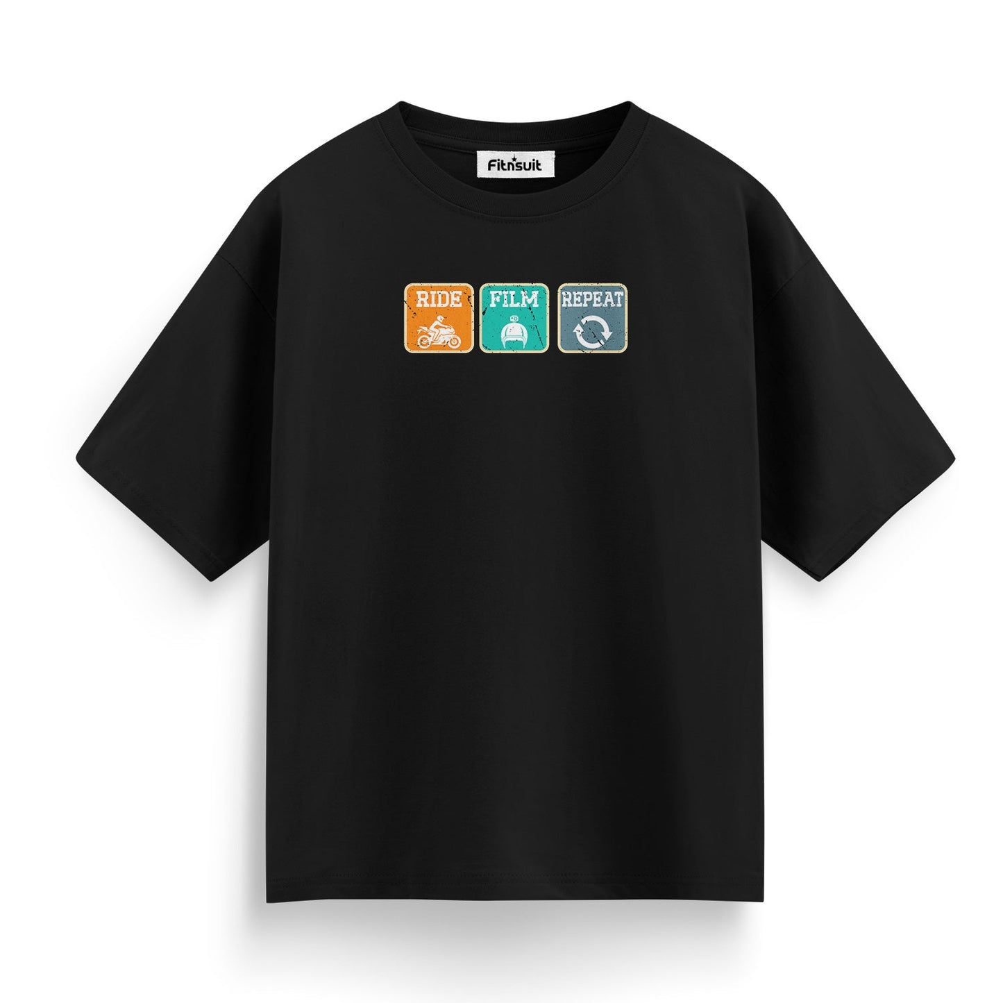 Ride Film Repeat Bike Adventure T shirt