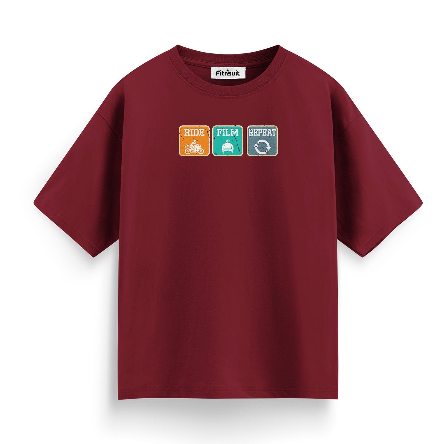 Ride Film Repeat Bike Adventure T shirt