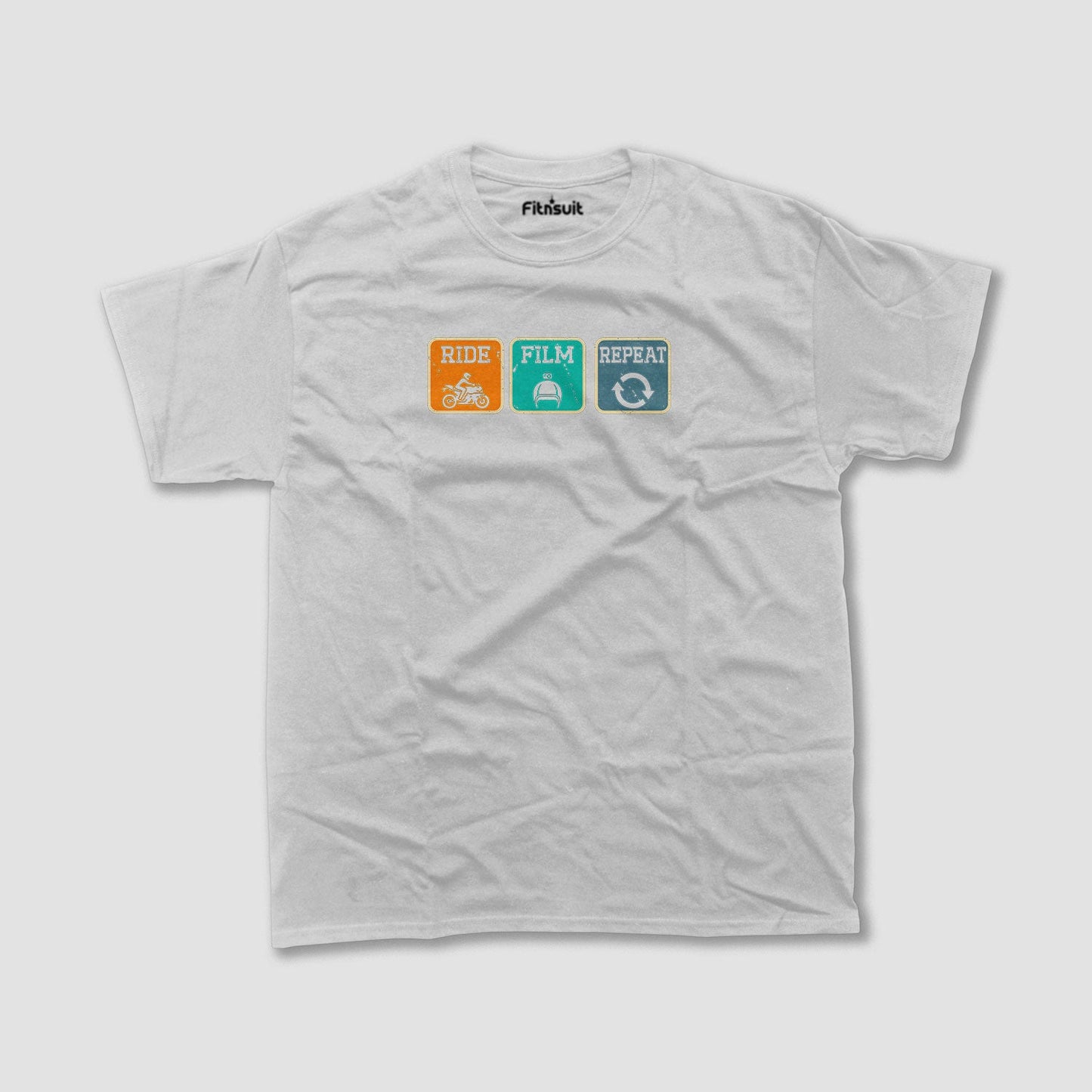 Ride Film Repeat Bike Adventure T shirt