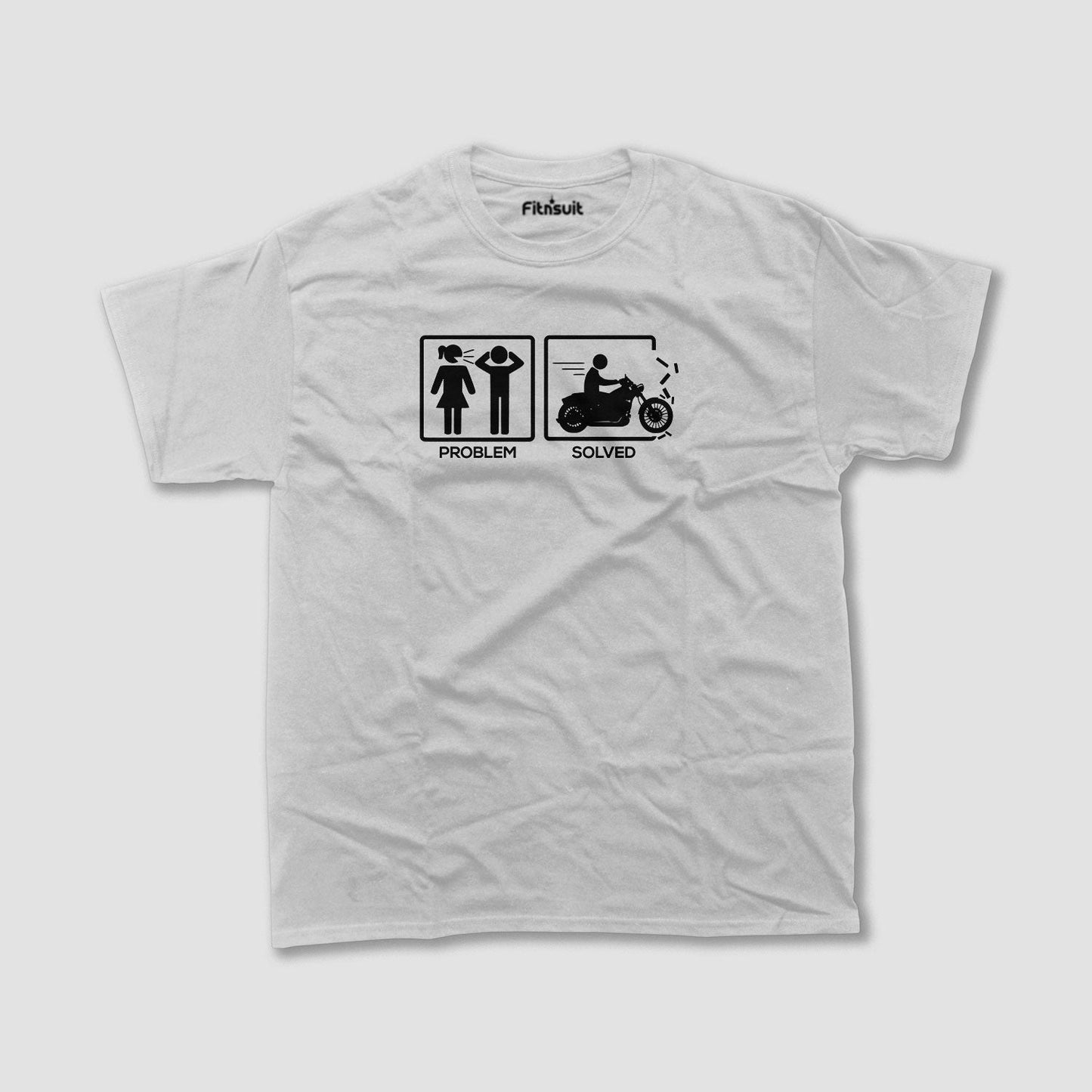 Problem Solved Biker Solution T shirt