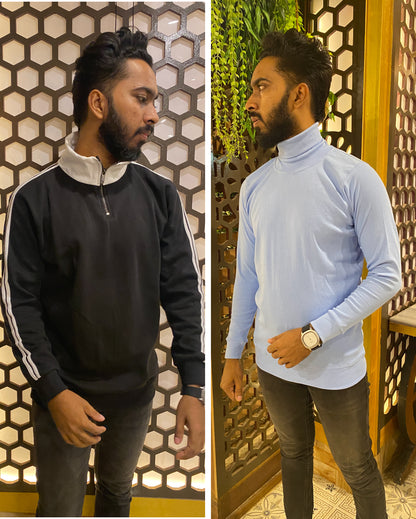 Premium Maroon  Turtel Neck T shirt