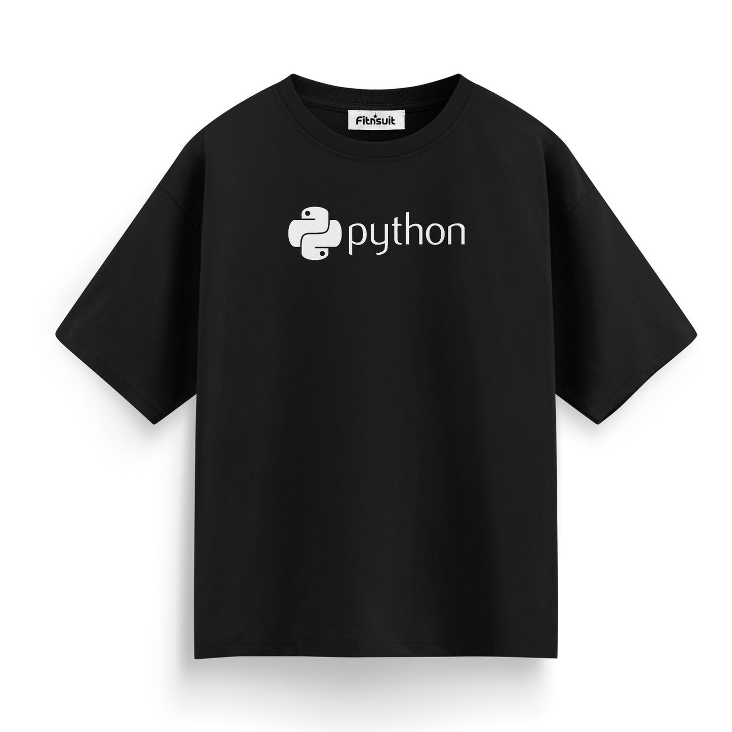 Python Logo funny Programmer Typography Unisex Premium T-shirt