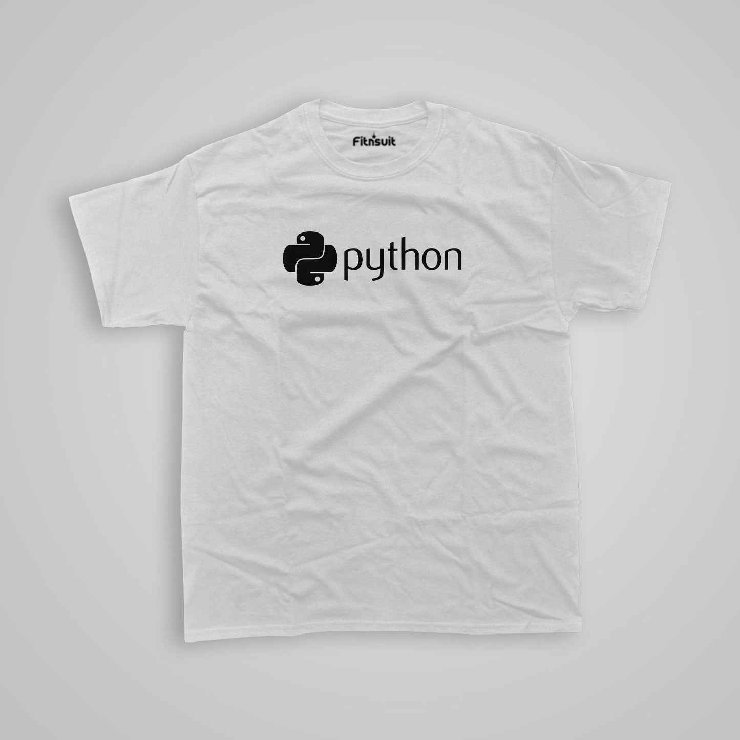 Python Logo funny Programmer Typography Unisex Premium T-shirt