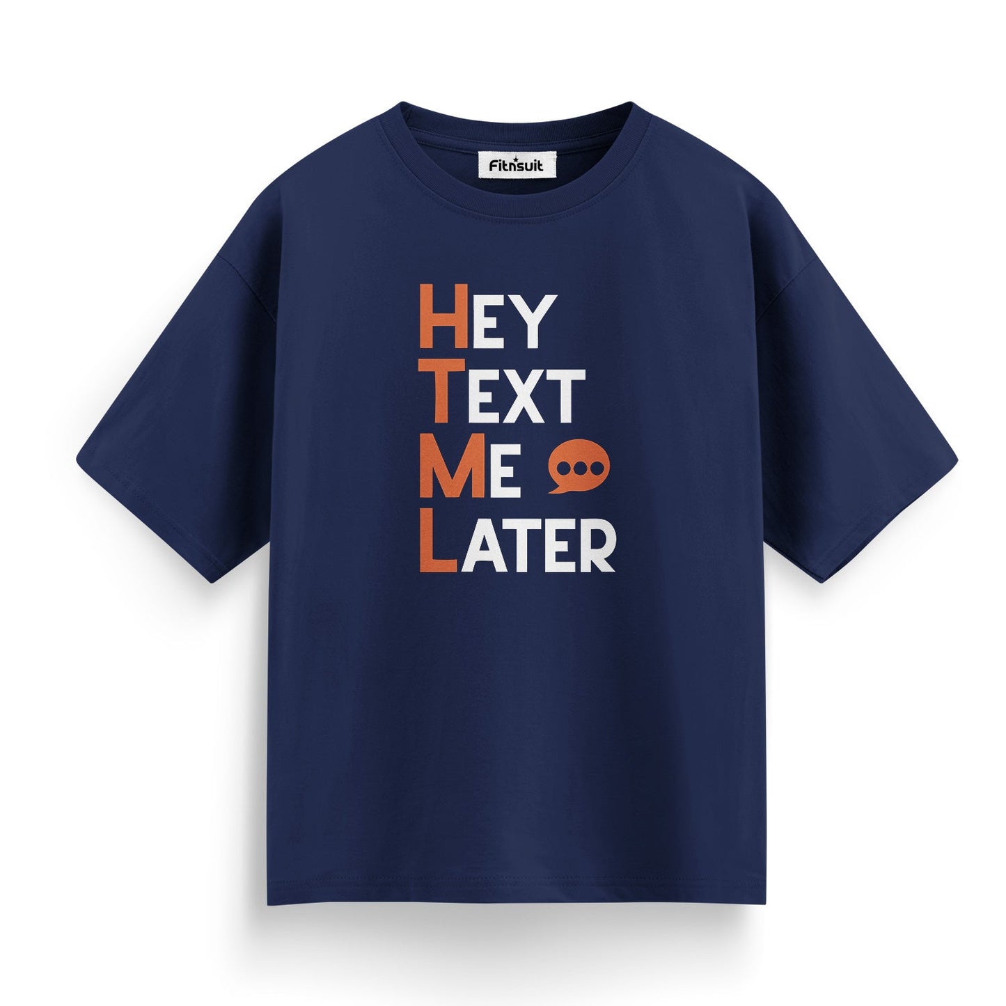 Hey Text Me Later funny Programmer Typography Unisex Premium T-shirt