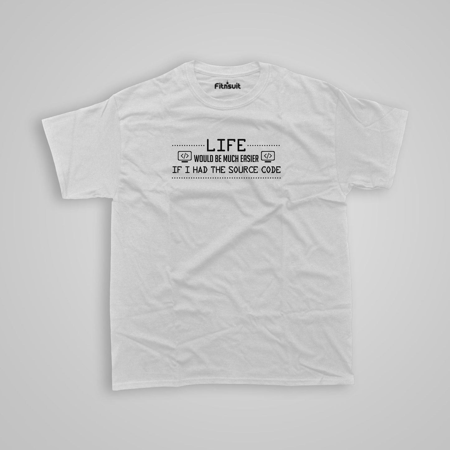 Life would be much easier if i hat the source code Programmer Typography Unisex Premium T-shirt
