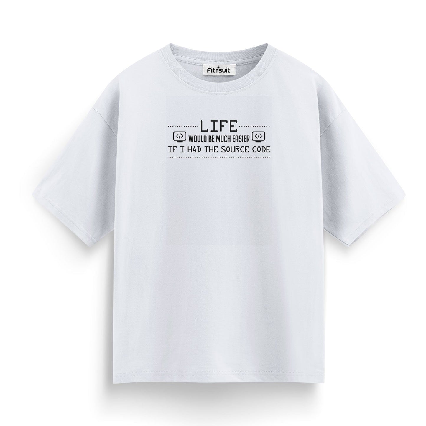 Life would be much easier if i hat the source code Programmer Typography Unisex Premium T-shirt