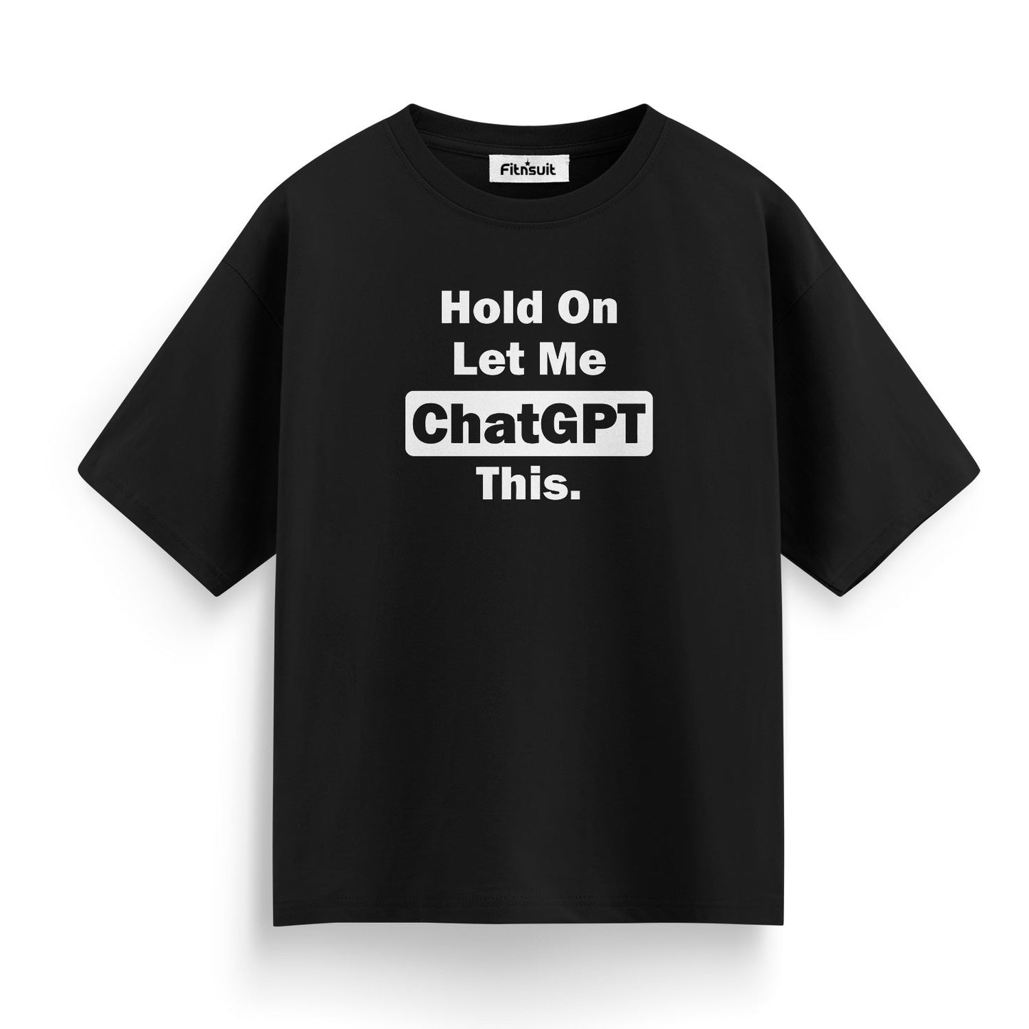 Hold on Let me chatgpt this funny Programmer Typography Unisex Premium T-shirt