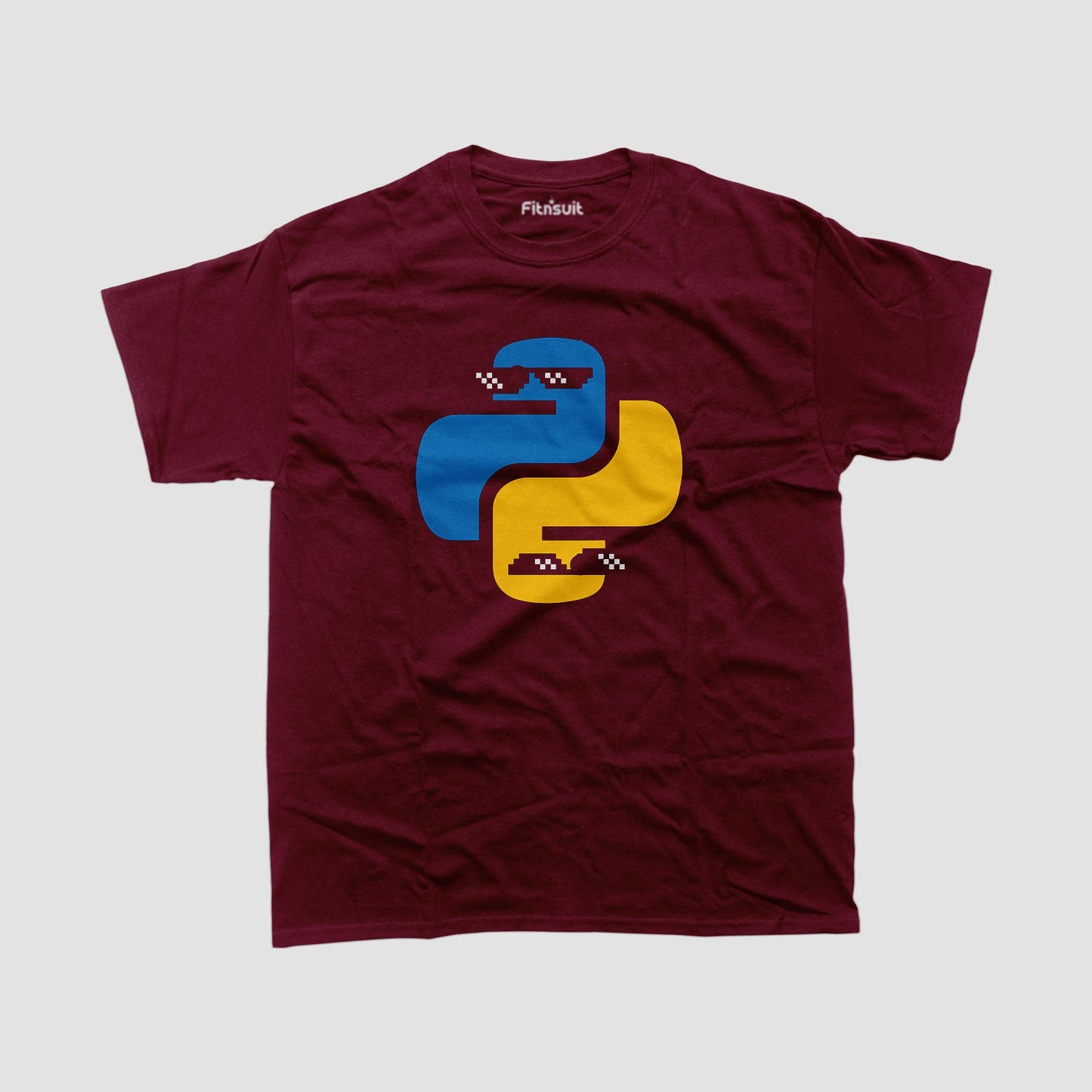 python logo Programmer Typography Unisex Premium T-shirt