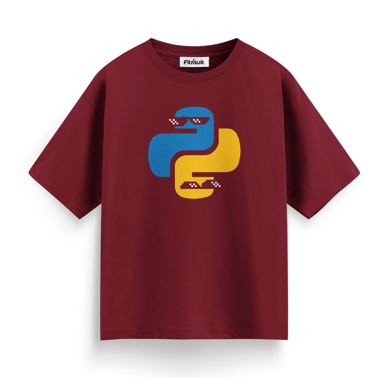 python logo Programmer Typography Unisex Premium T-shirt