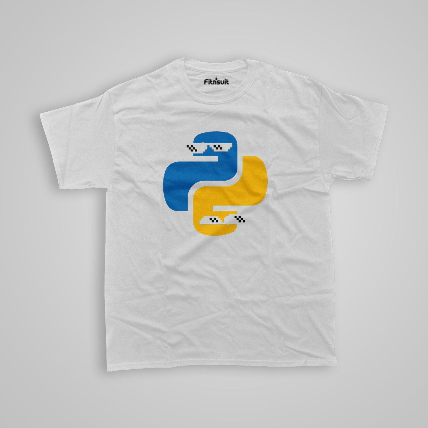 python logo Programmer Typography Unisex Premium T-shirt