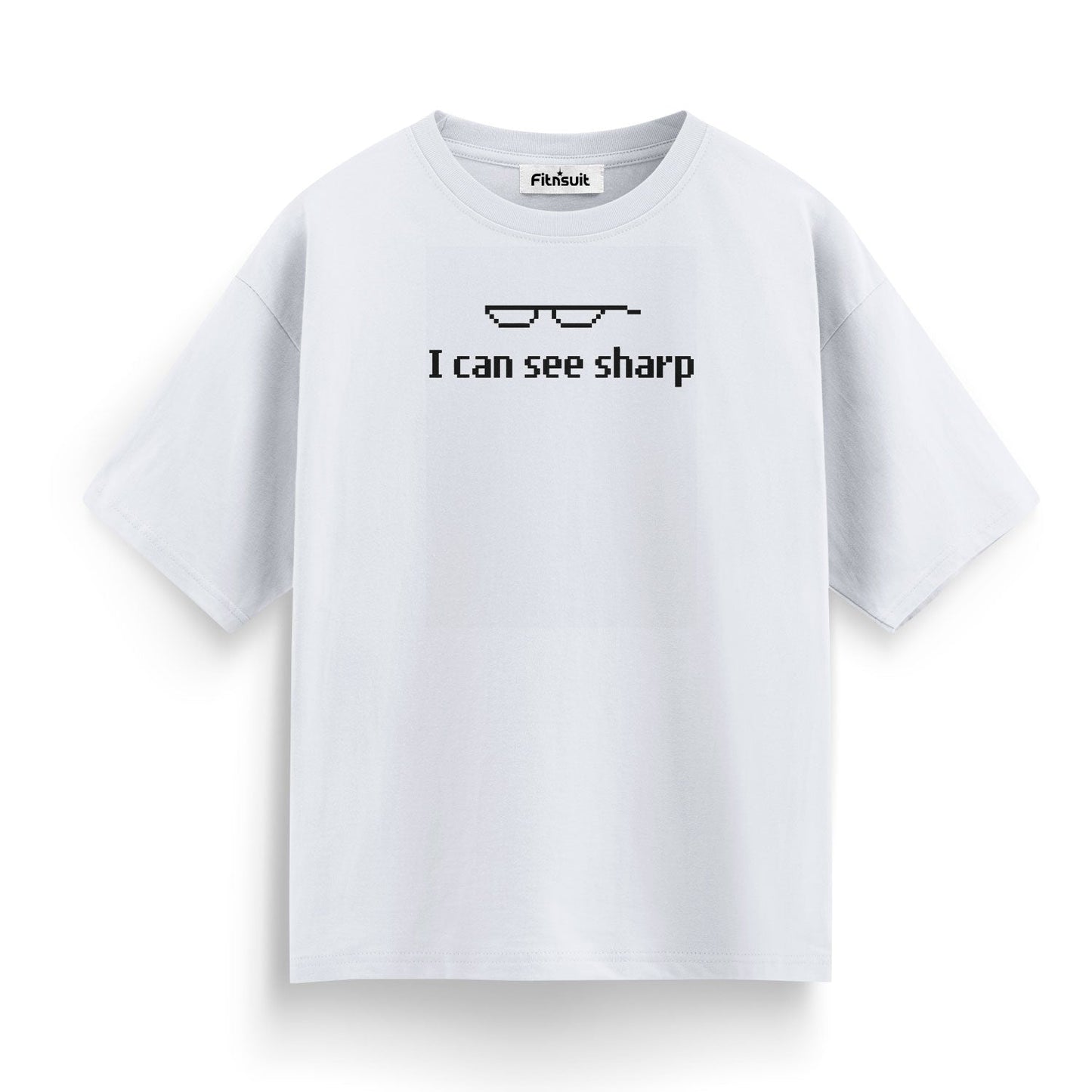I can See Sharp funny Programmer Typography Unisex Premium T-shirt