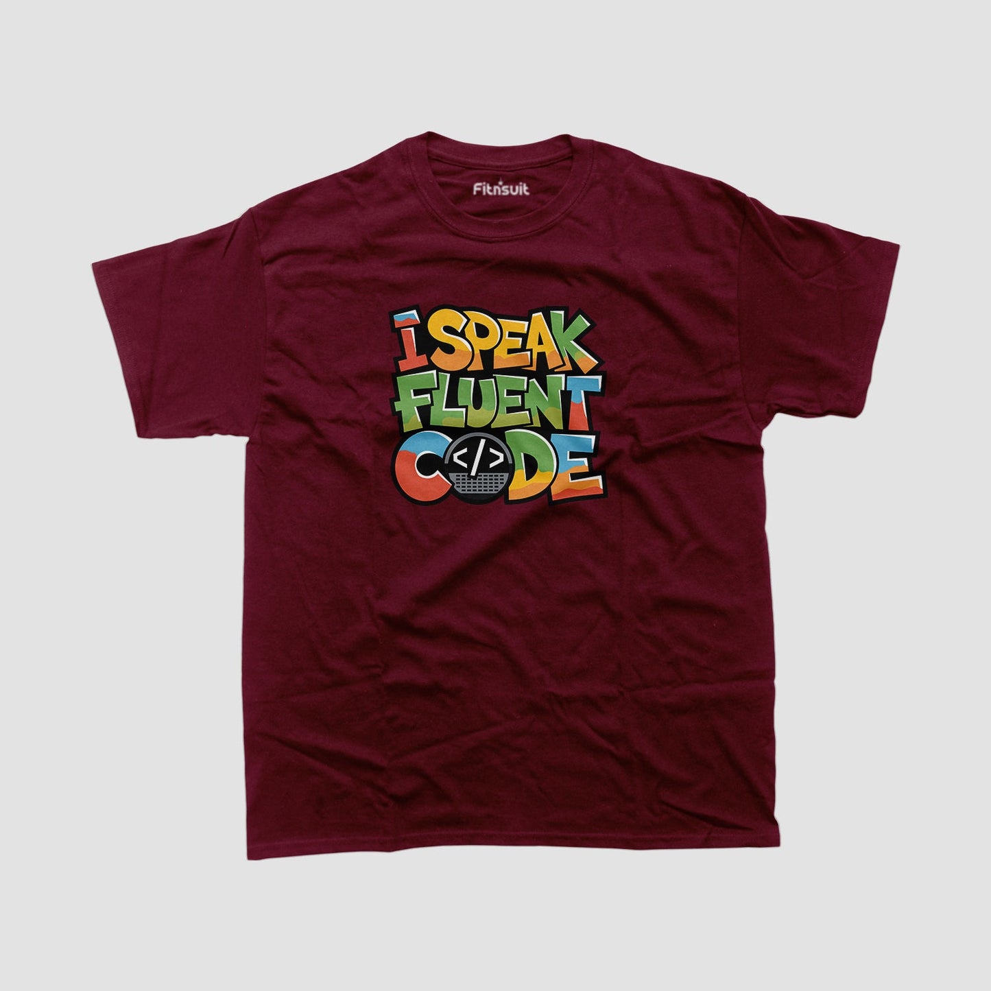 I speak Fluent Code Programmer Typography Unisex Premium T-shirt