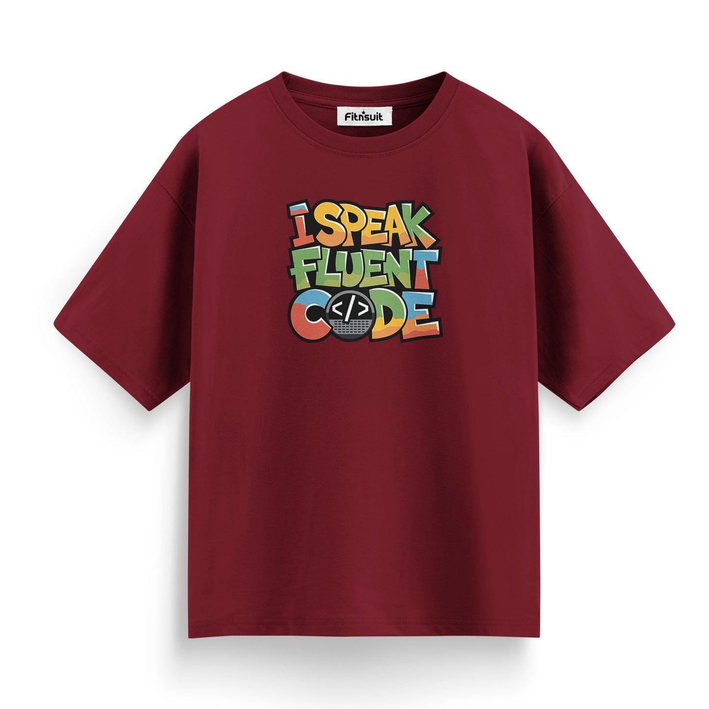 I speak Fluent Code Programmer Typography Unisex Premium T-shirt