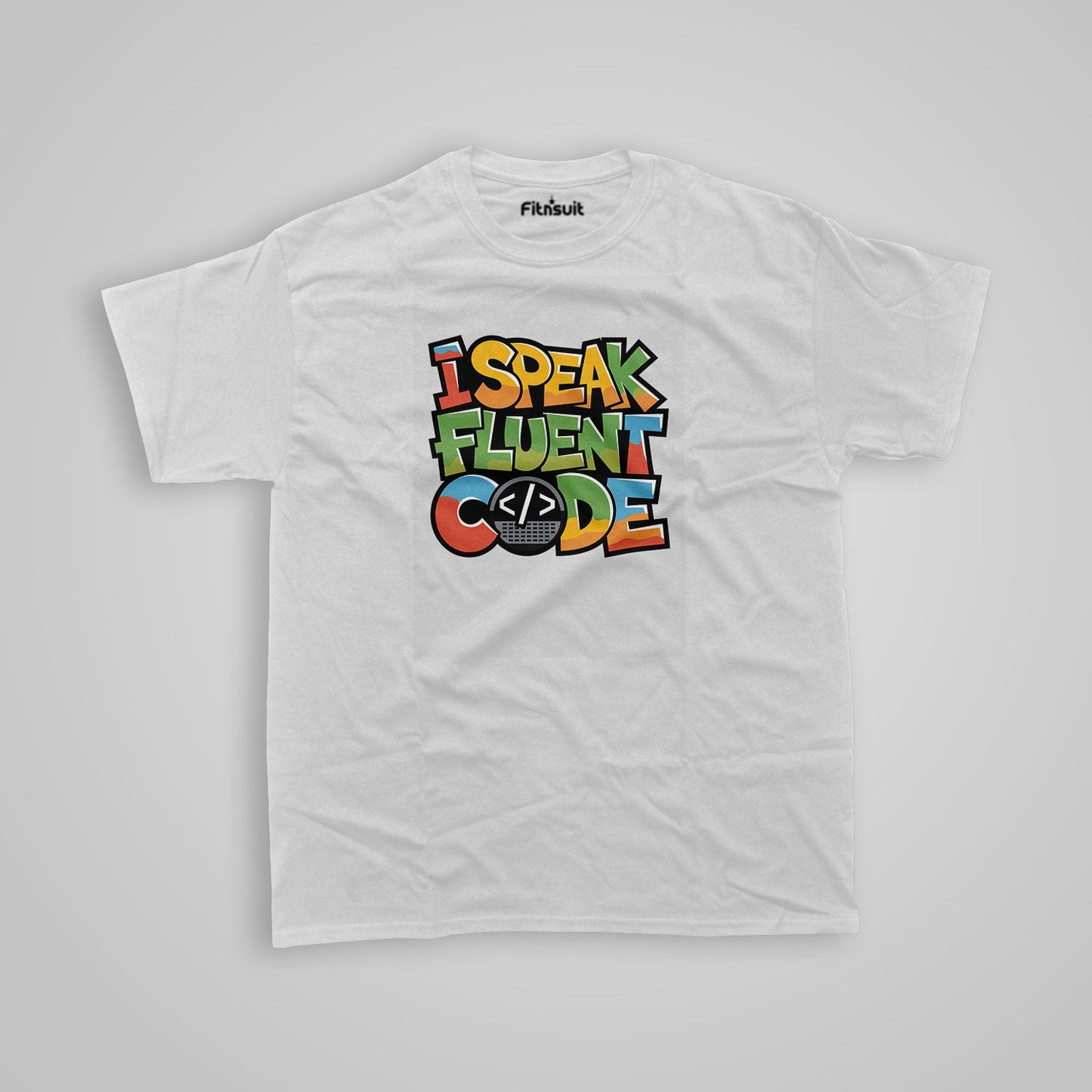 I speak Fluent Code Programmer Typography Unisex Premium T-shirt