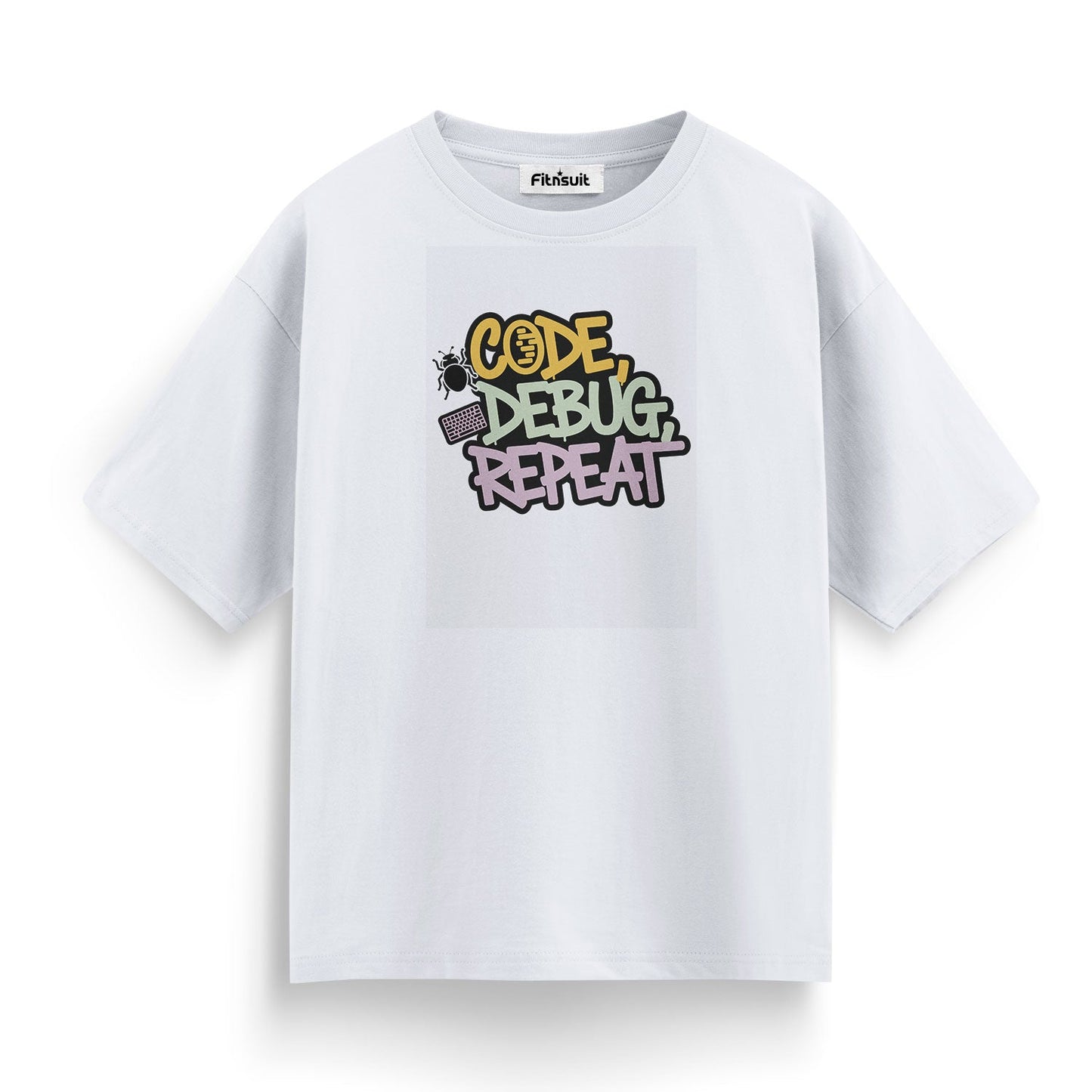 Code Debug Repeat Programmer Typography Unisex Premium T-shirt