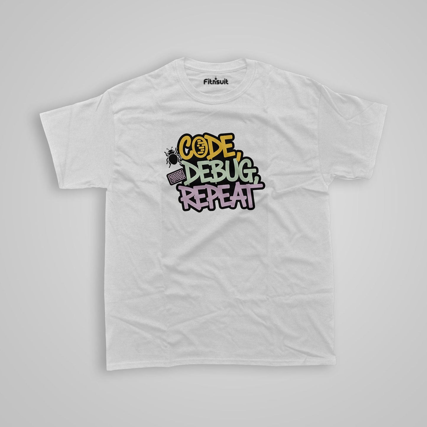 Code Debug Repeat Programmer Typography Unisex Premium T-shirt