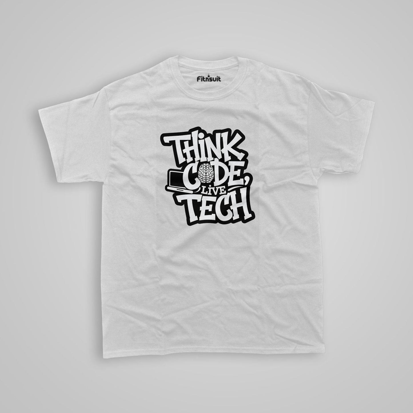 Think Code live Tech Programmer Typography Unisex Premium T-shirt