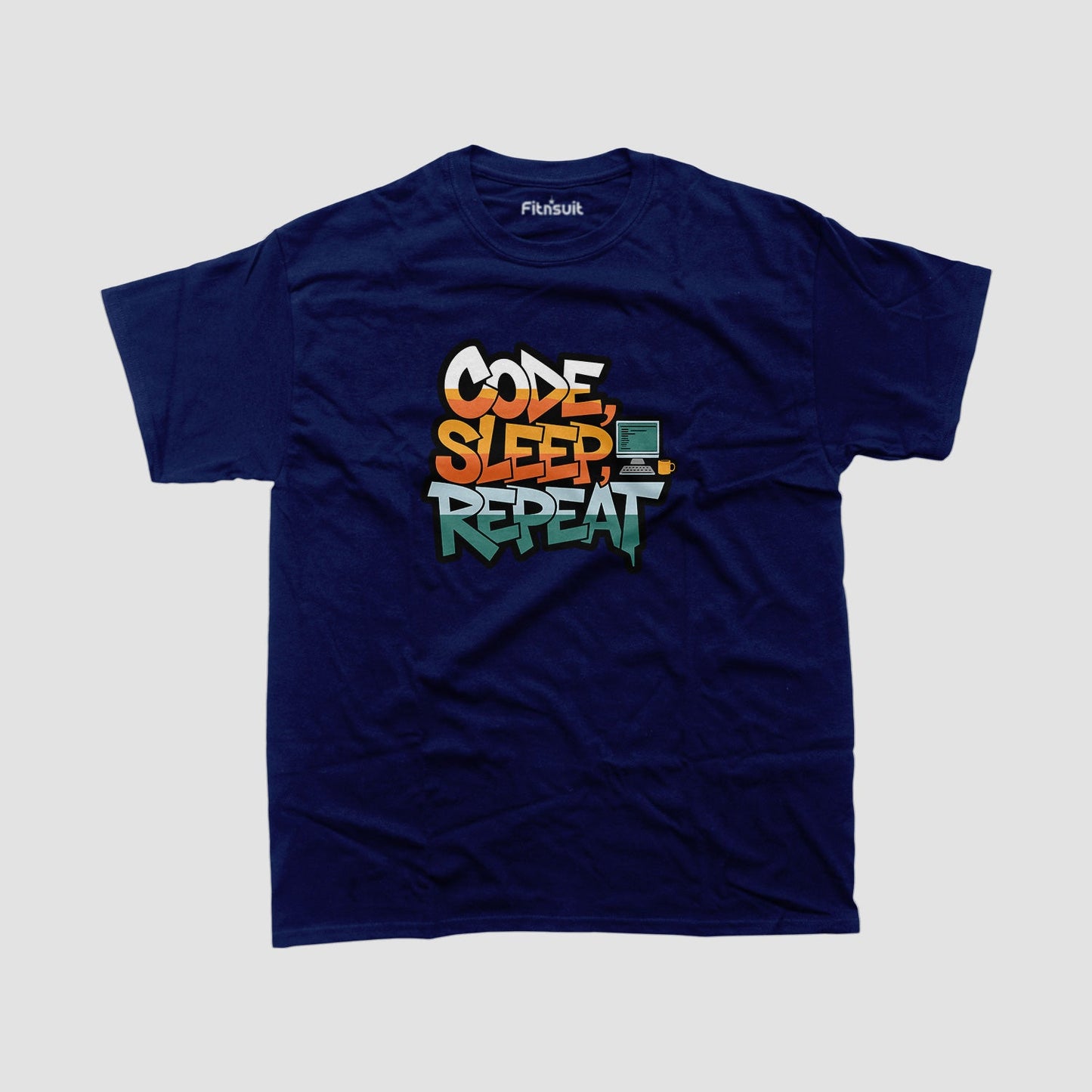 Future Powered by code Programmer Typography Unisex Premium T-shirt