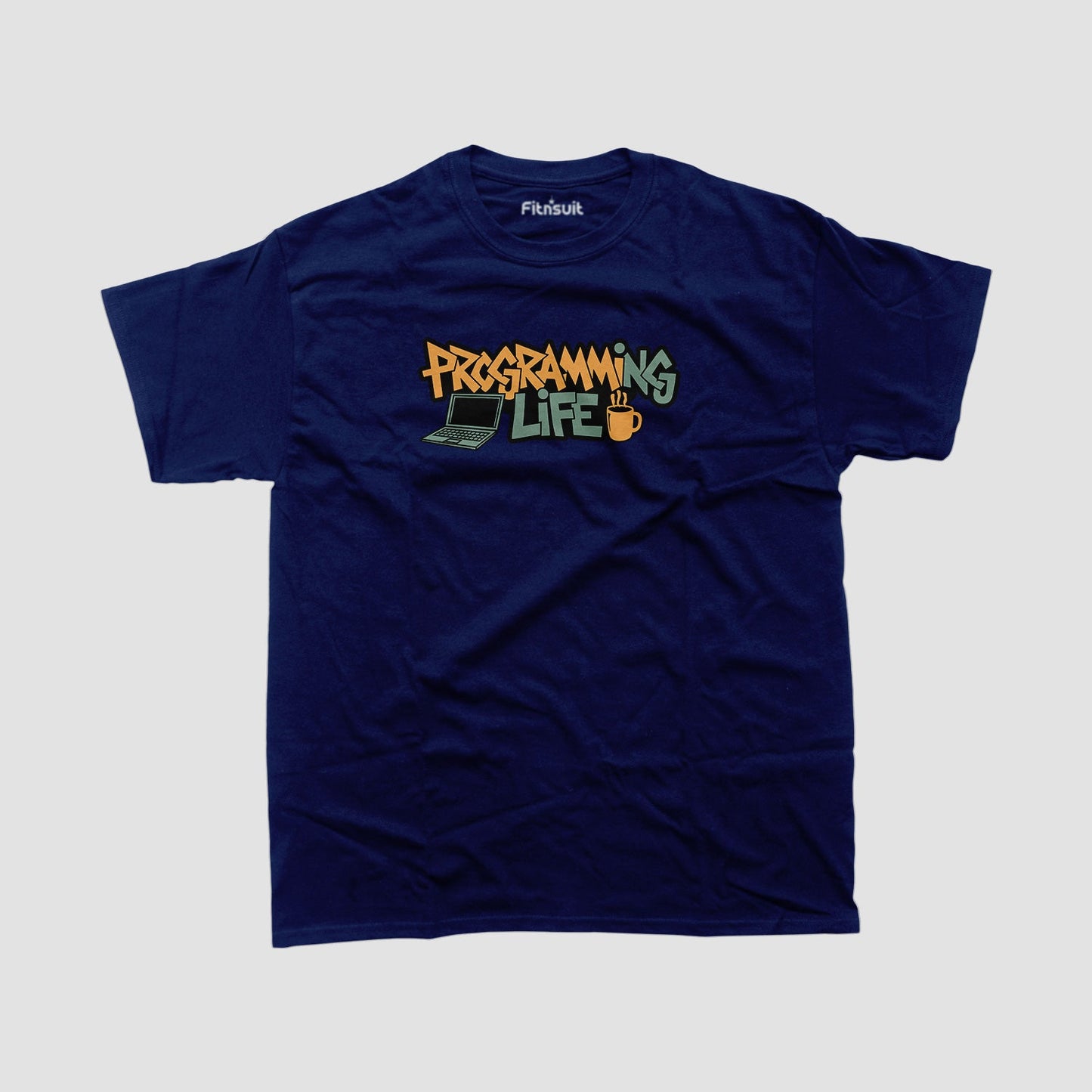Programming life Programmer Typography Unisex Premium T-shirt