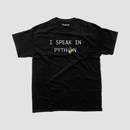I Speak In Python Programmer T-Shirt
