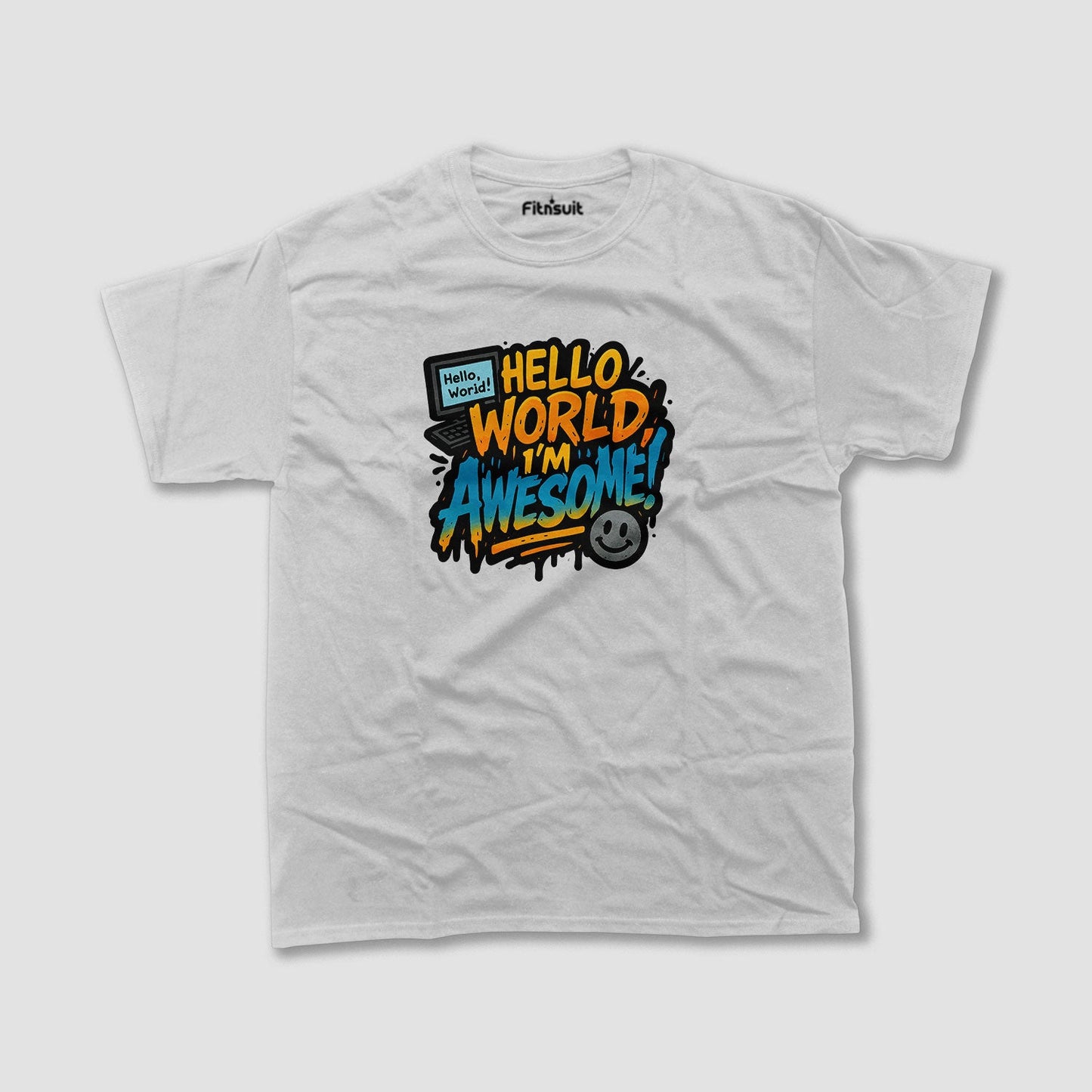 Hello World I'M Awesome Programmer T-Shirt