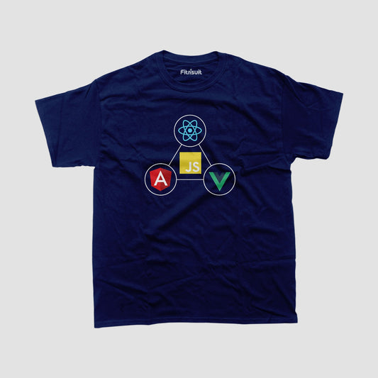 React Angular Vue Js Logos Programmer T-Shirt