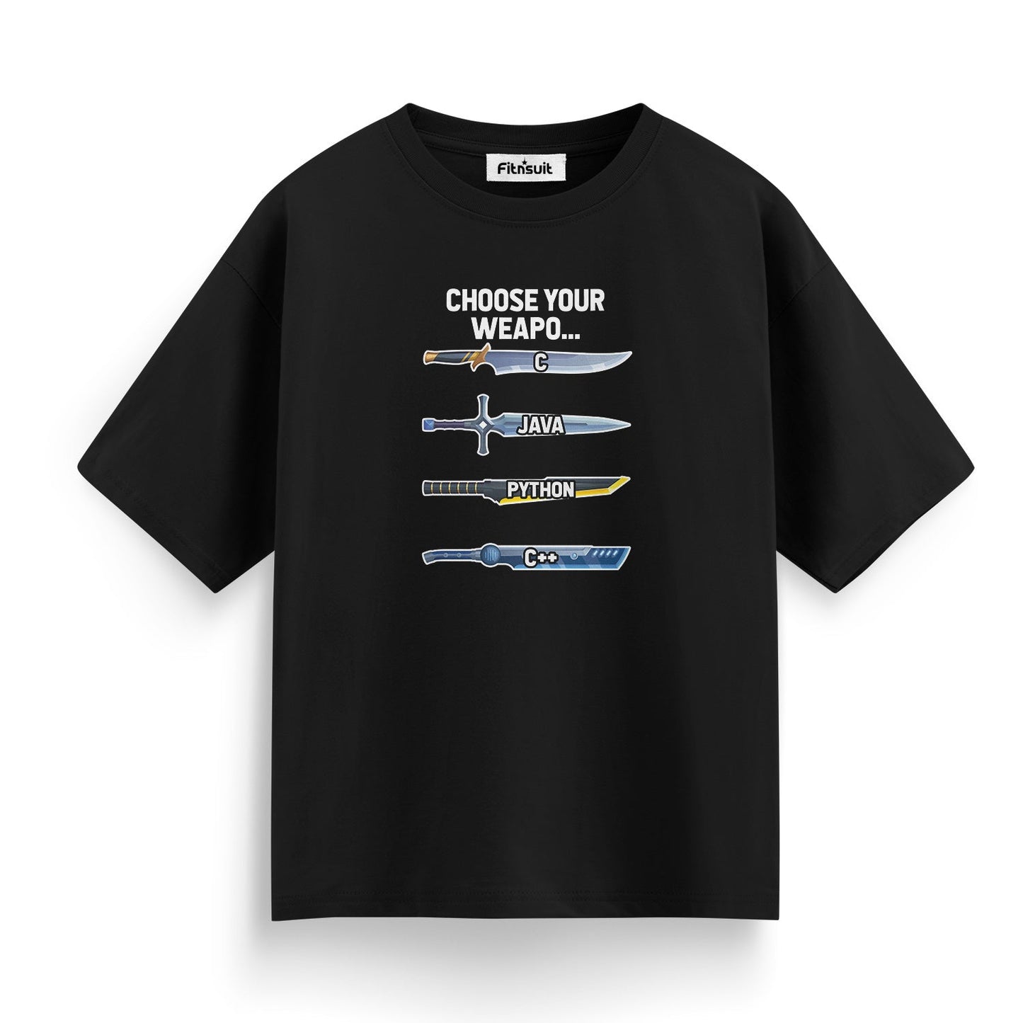 Choose your weapon C, Java, Python, C++, Coding, Programming Unisex Premium T-shirt