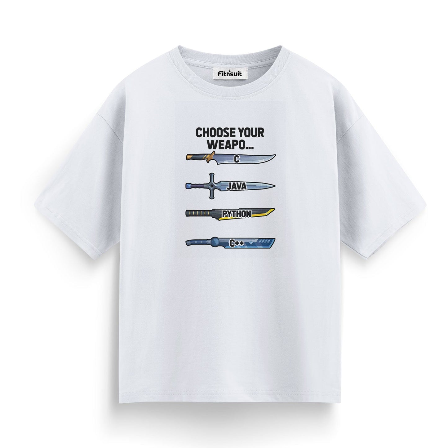 Choose your weapon C, Java, Python, C++, Coding, Programming Unisex Premium T-shirt