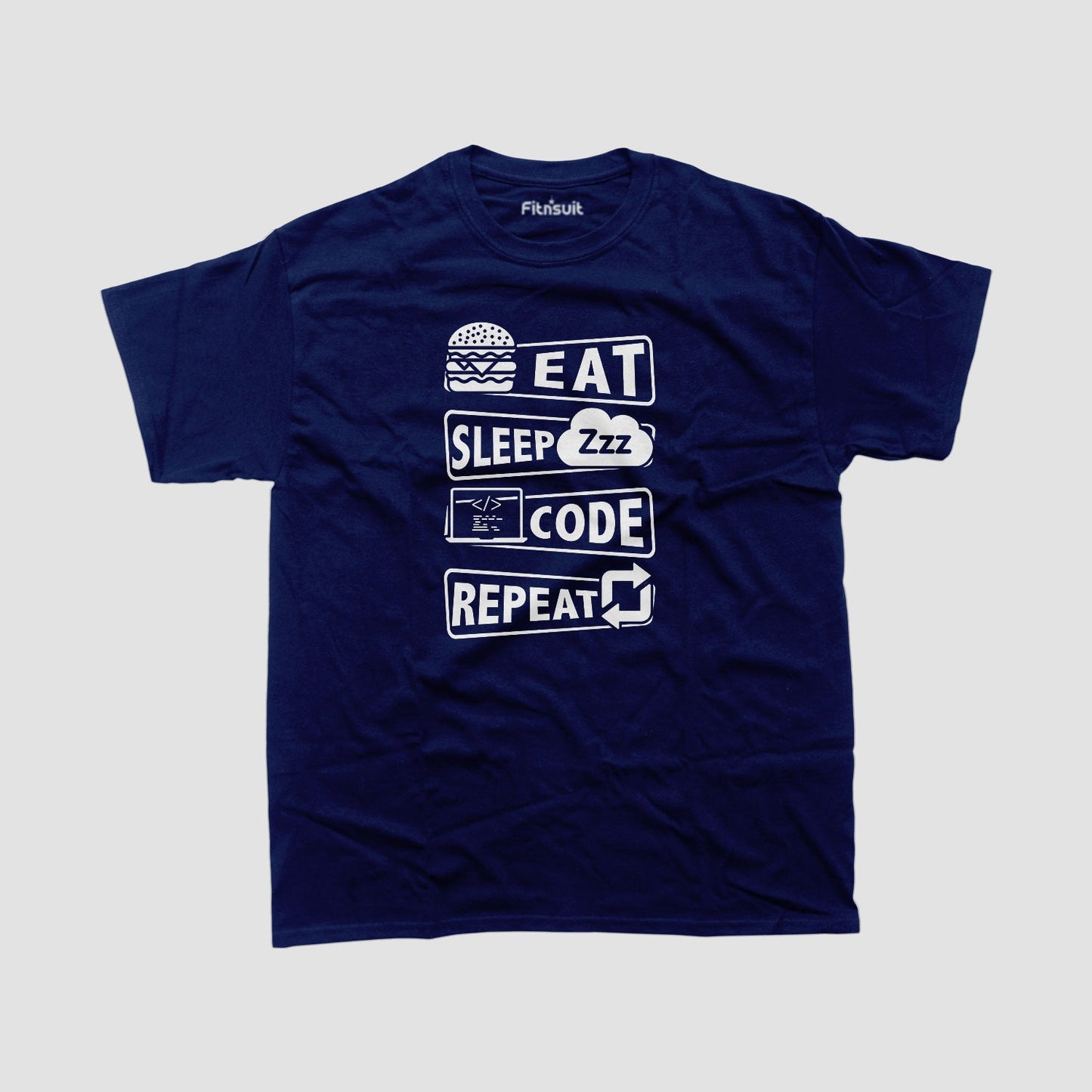 Eat Sleep Code Repeat Programming Unisex Premium T-shirt