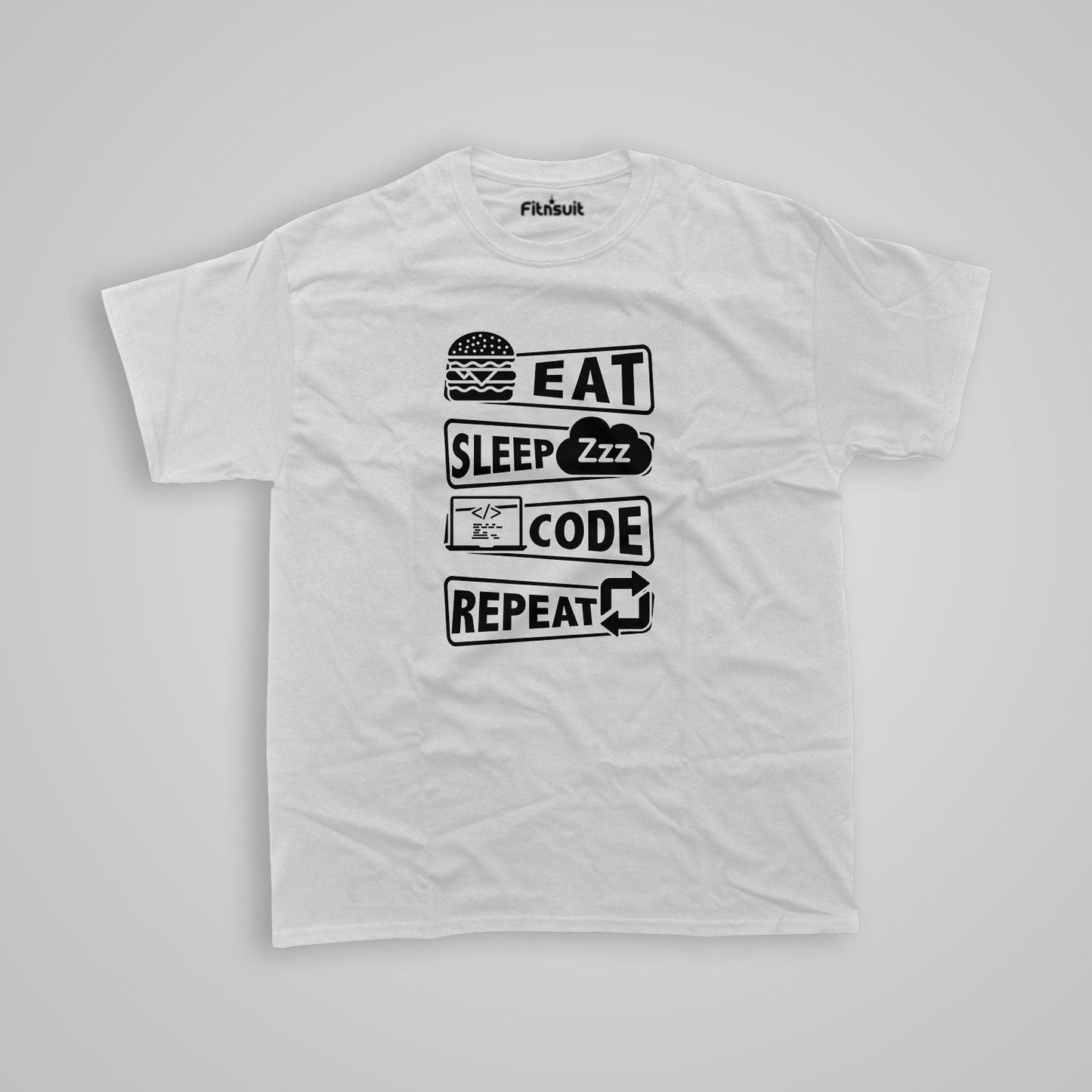 Eat Sleep Code Repeat Programming Unisex Premium T-shirt