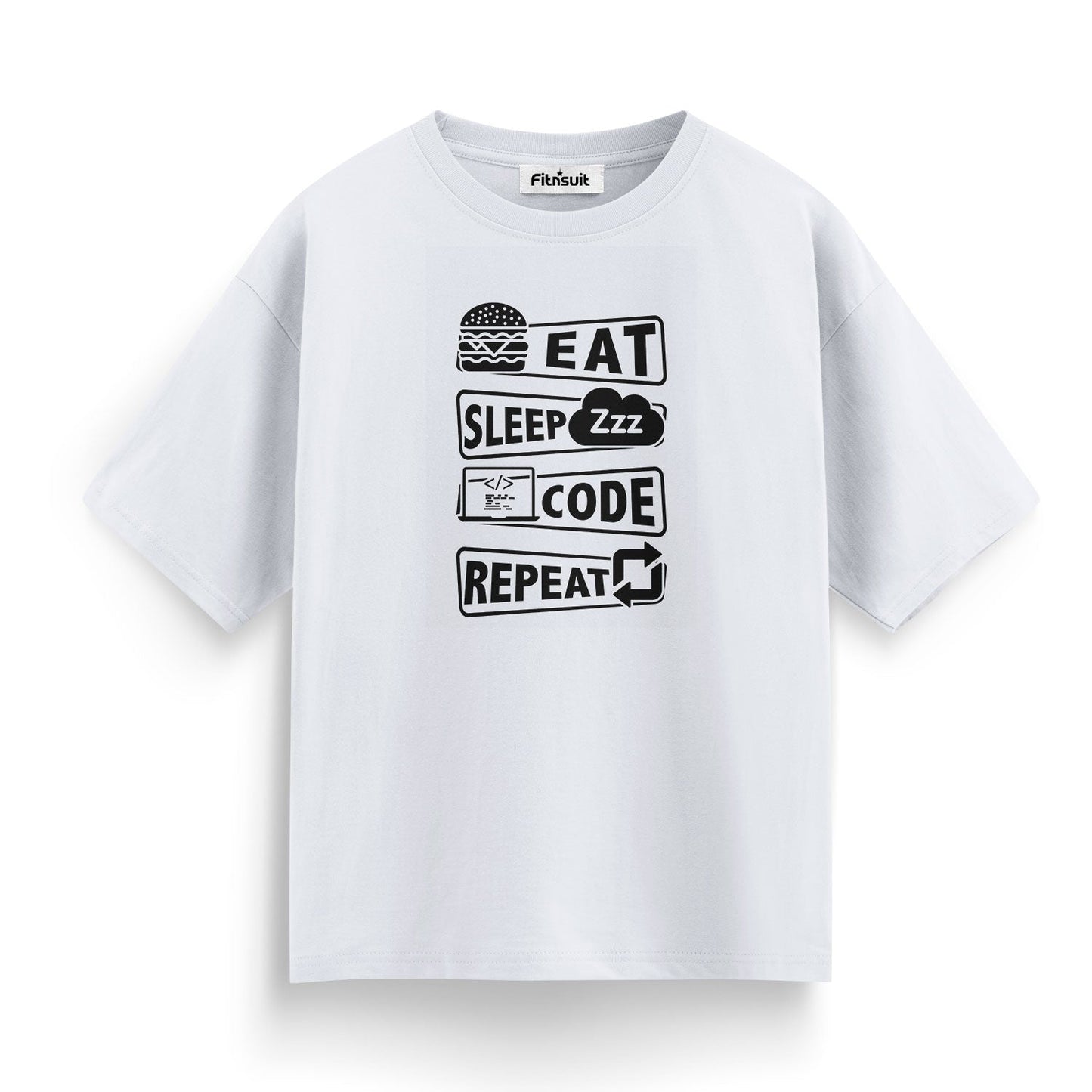 Eat Sleep Code Repeat Programming Unisex Premium T-shirt