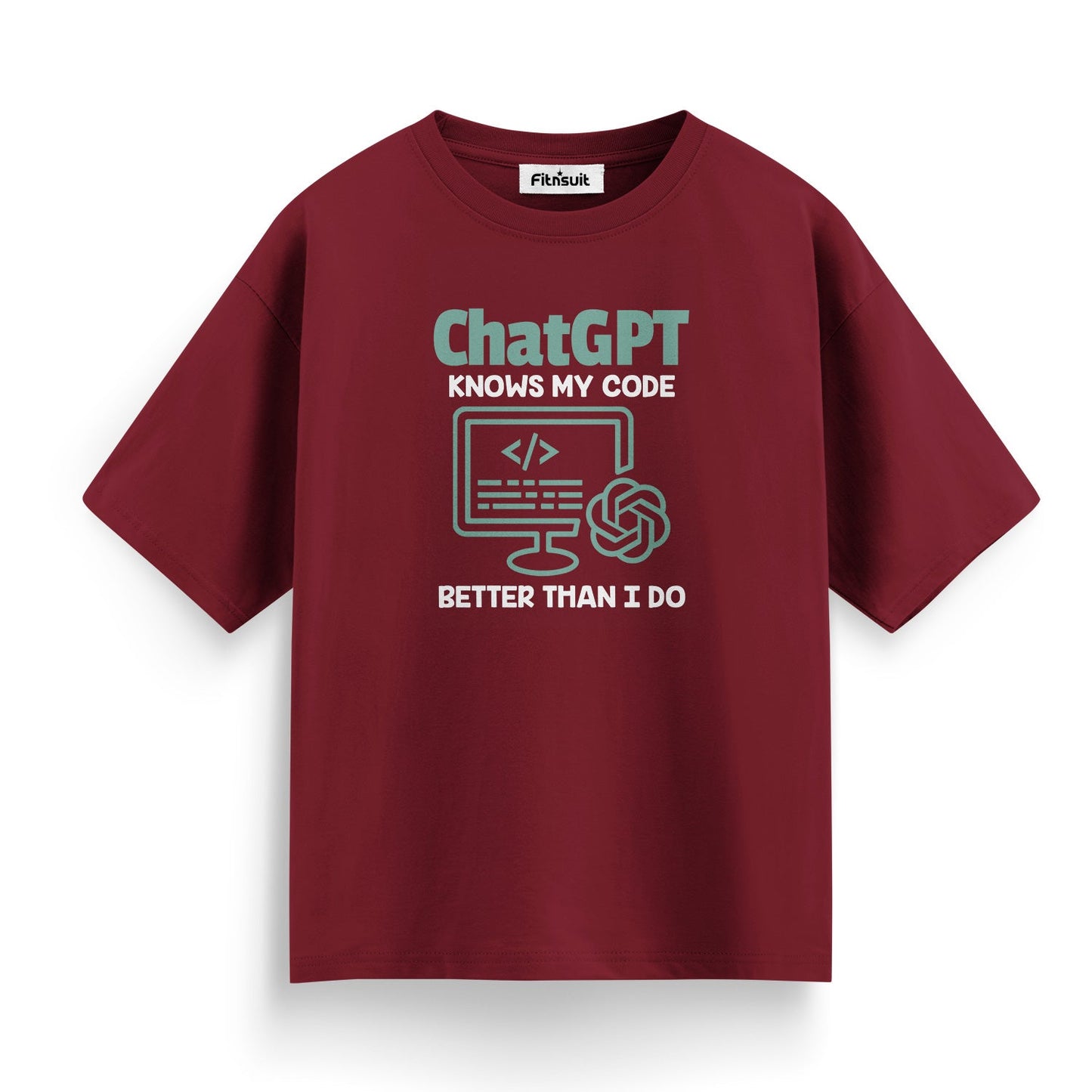 Chatgpt knows my code better than i do funny Programmer quote Unisex Premium T-shirt