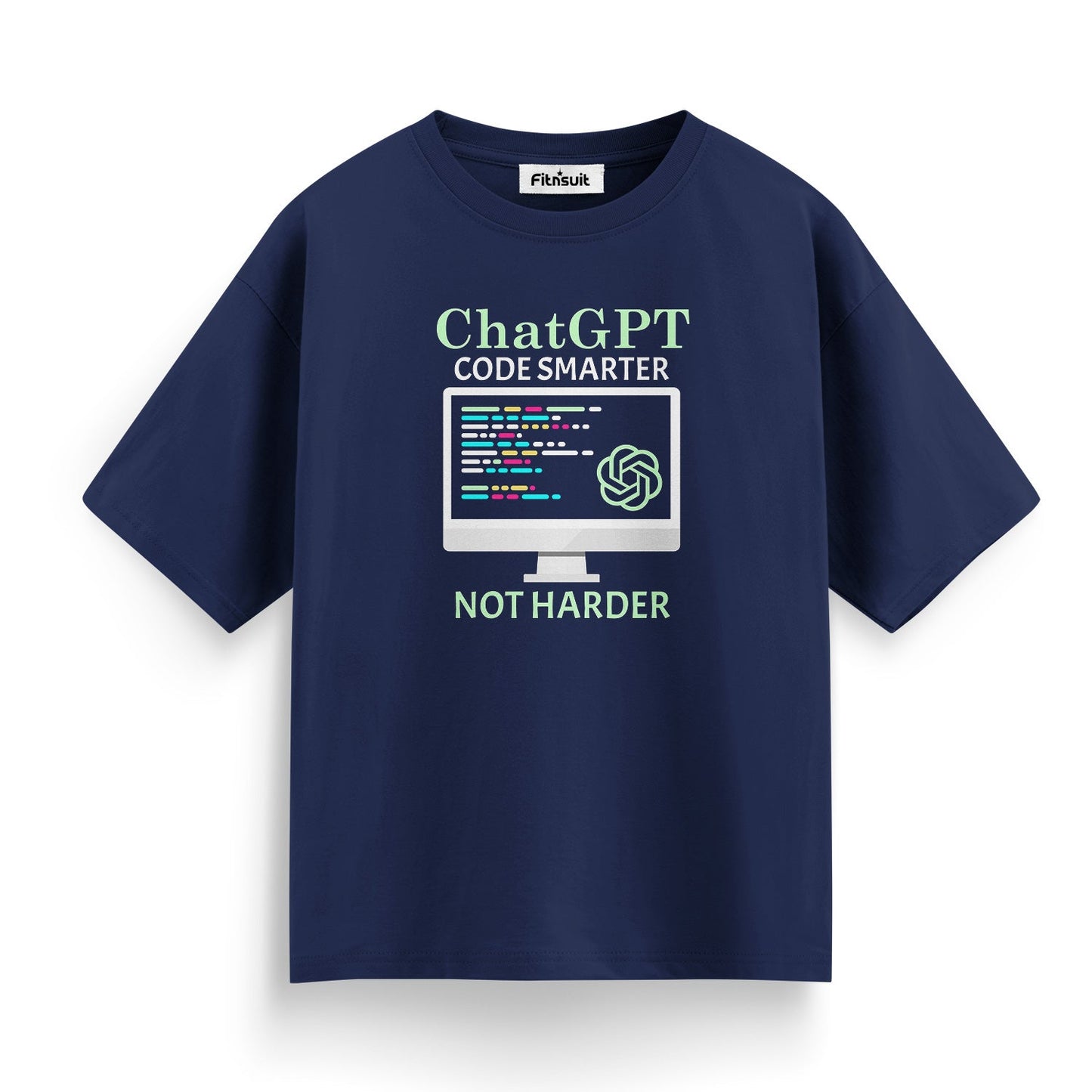 Chatgpt code smarter not harder funny Programmer quote Unisex Premium T-shirt