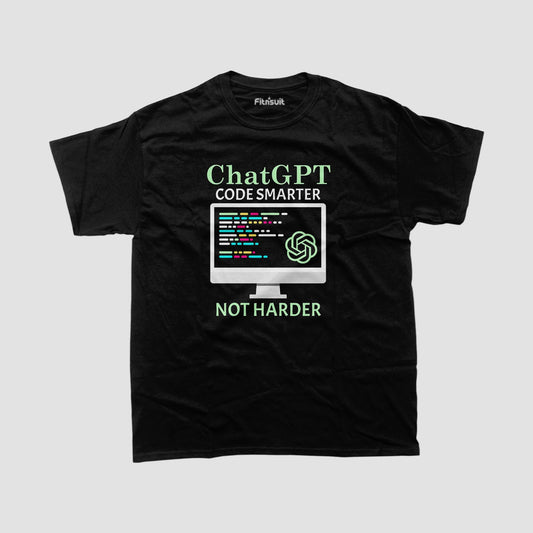 Chatgpt code smarter not harder funny Programmer quote Unisex Premium T-shirt