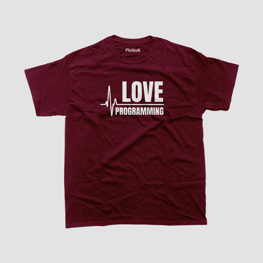 Love Programming T shirt for programmer and coder.