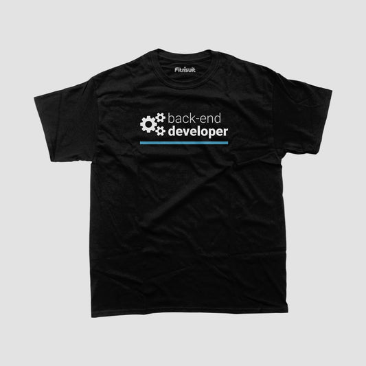Back End Developer T shirt for programmer and coder.