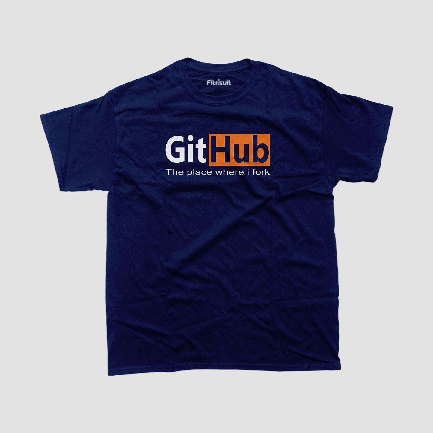 Github The place where I fork funny Programmer quote Unisex Premium T-shirt