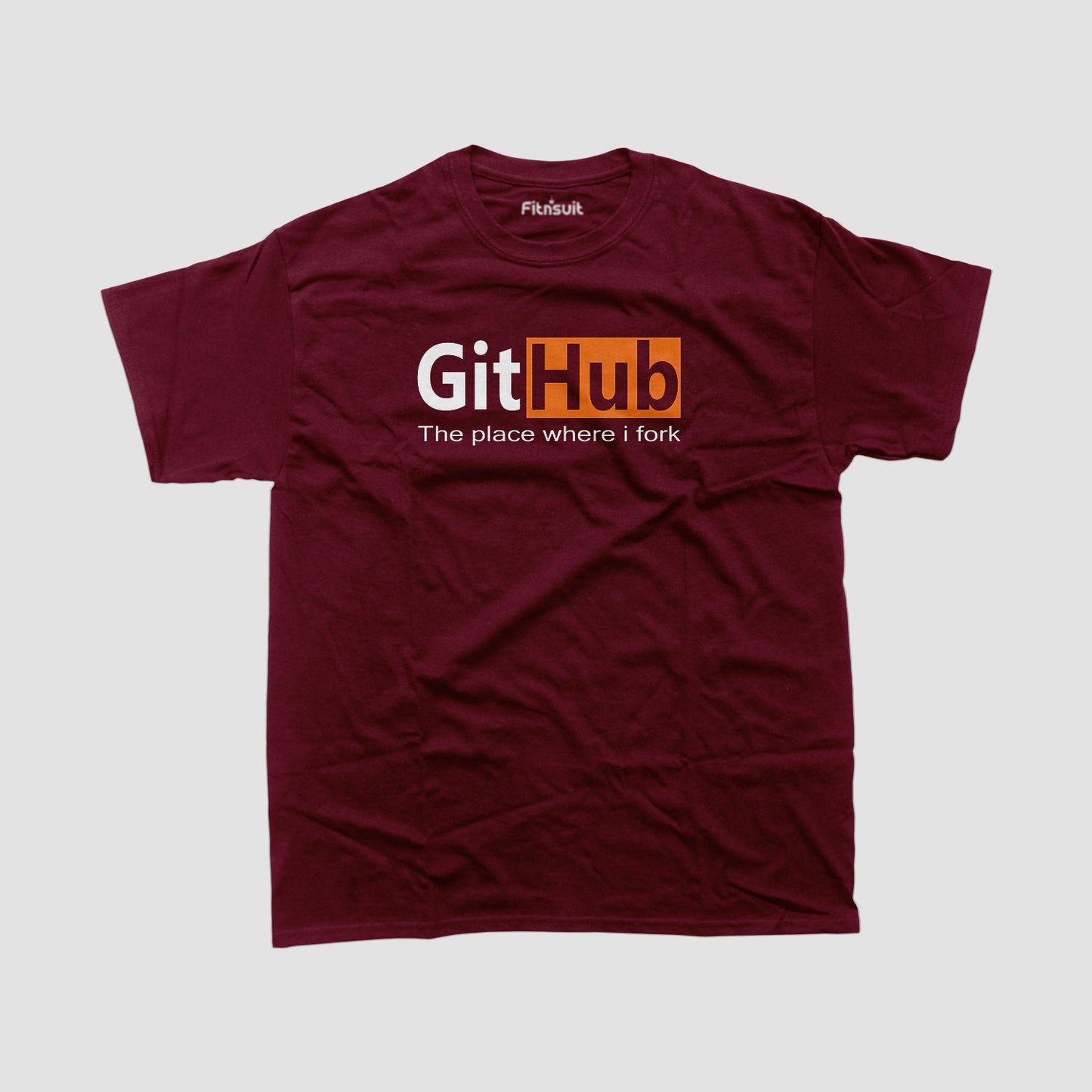Github The place where I fork funny Programmer quote Unisex Premium T-shirt