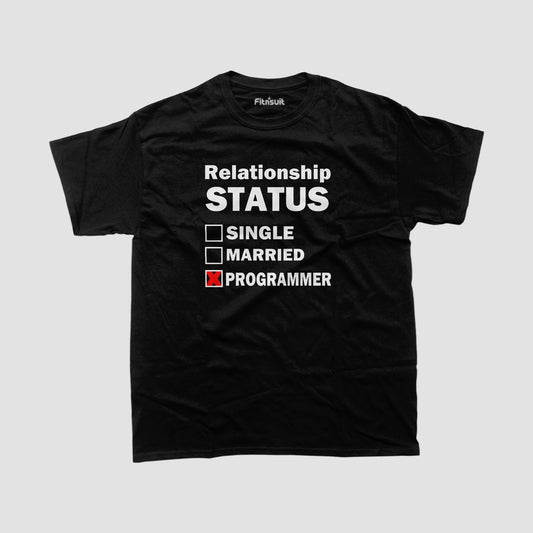 Relationship Status single, marride programmer funny Programmer quote Unisex Premium T-shirt