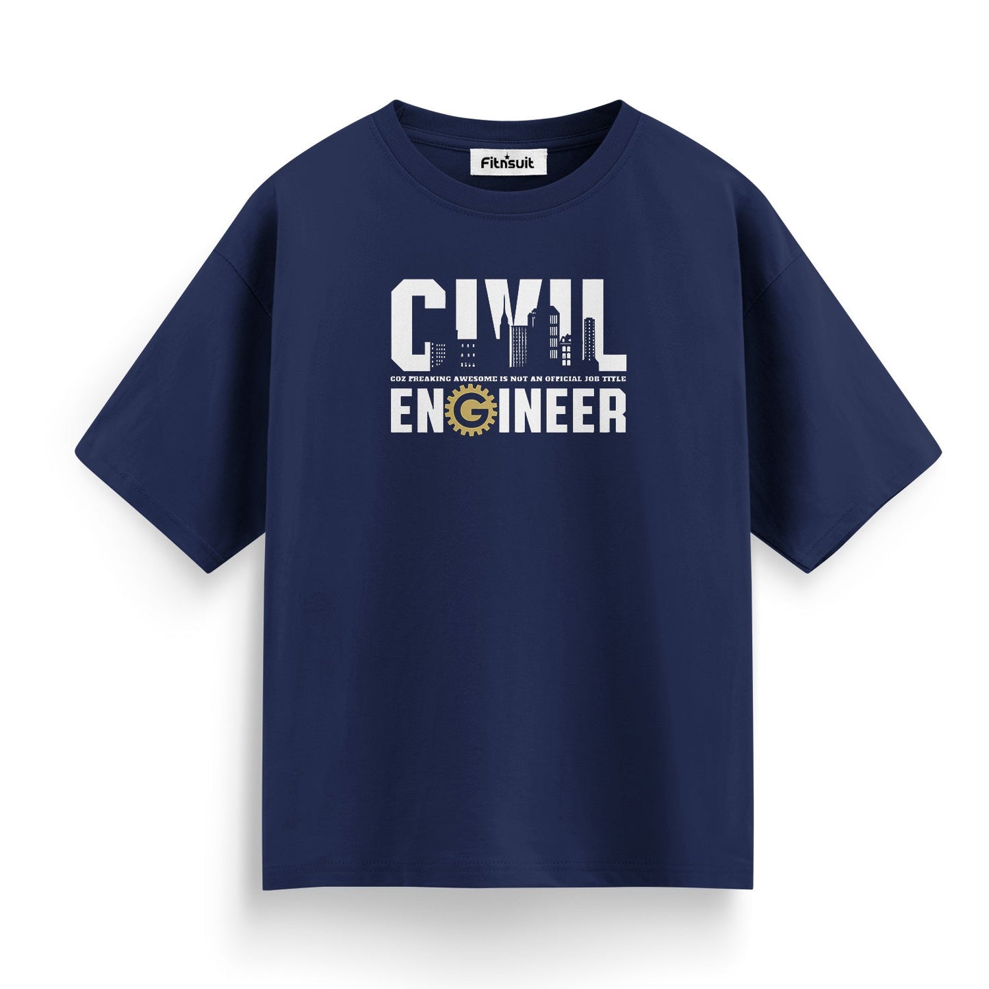City Skyline Civil Engineer Graphic T shirt