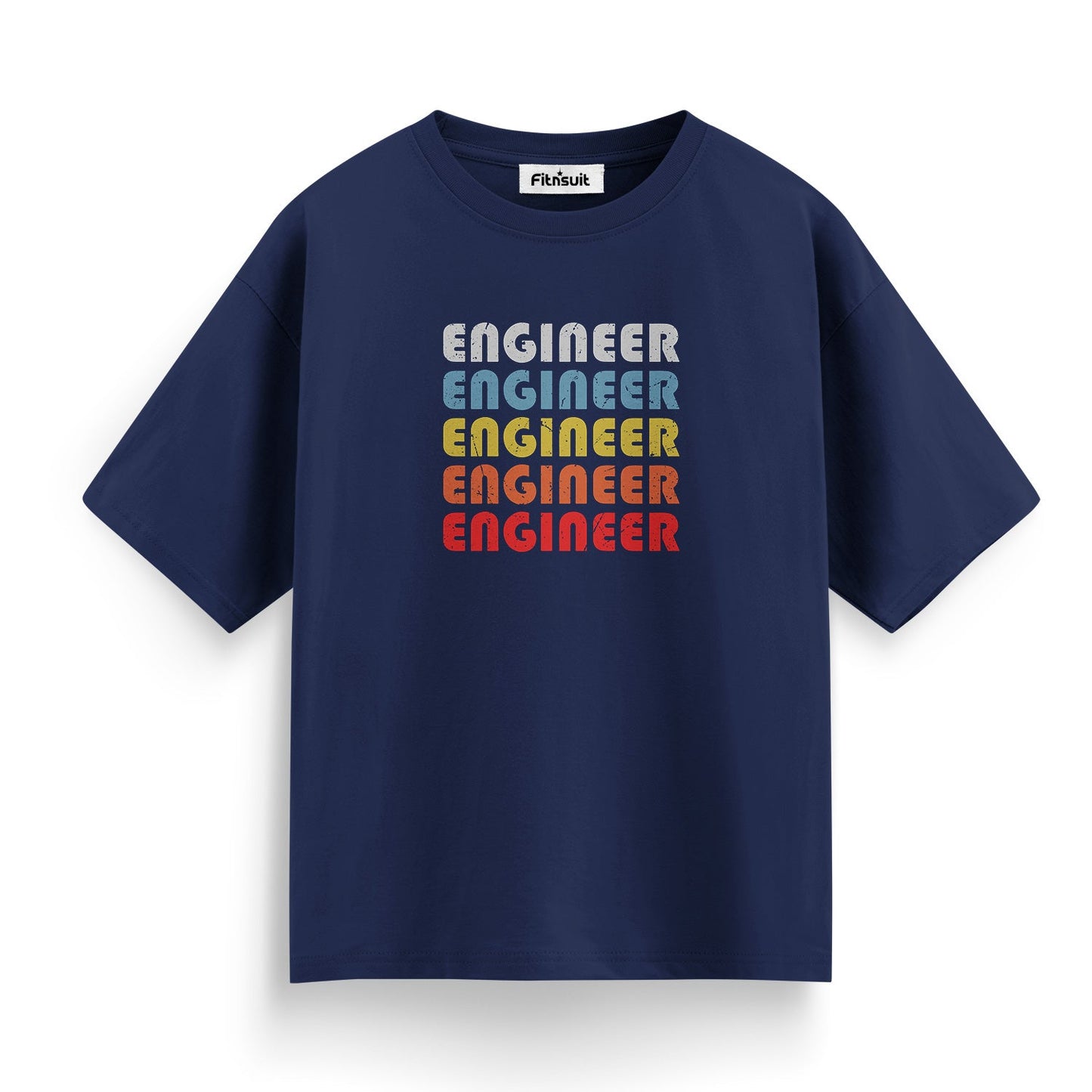 Repeating Text Civil Engineer Design T shirt